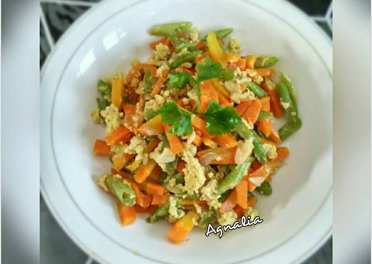 Oseng wortel buncis telur ala DEBM