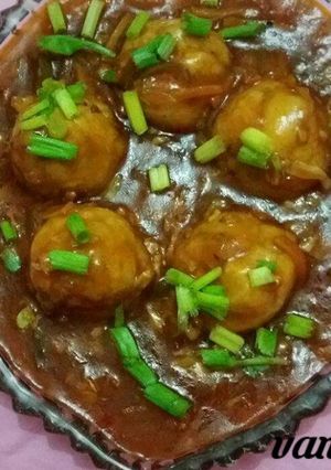 A picture of Idli Manchurian.