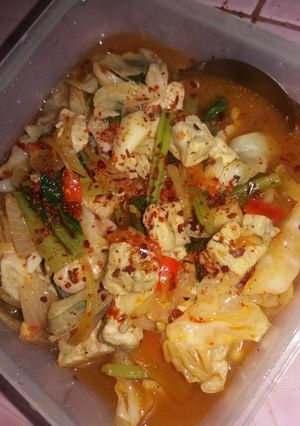 Foto resep Sayur tempe kuah pedas