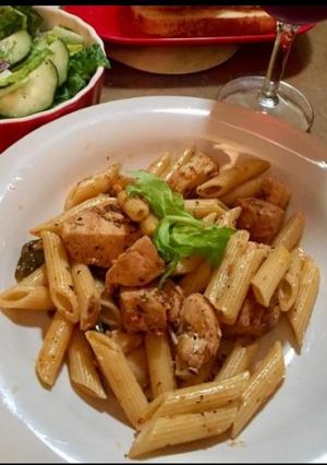 A picture of Penne pasta.