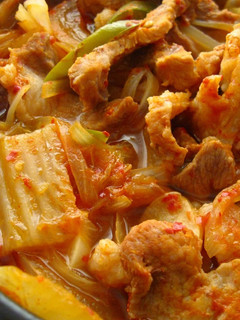 A picture of Easy Kimchi Jjigae (김치 찌개 - Kimchi Stew) for Two.