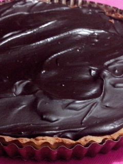 Una foto de Tarta tofi - Tarta de dulce de leche y chocolate