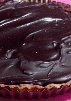 Una foto de Tarta tofi - Tarta de dulce de leche y chocolate