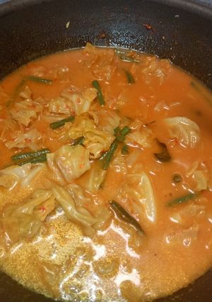 Foto resep Gulai kol dan kacang panjang ala padang