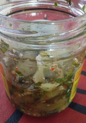 Una foto de Berenjenas al escabeche