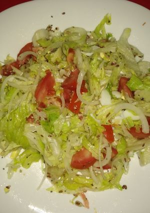 Una foto de Ensalada con mix de semillas