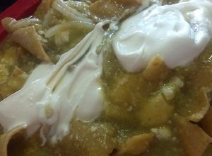 Una foto de Chilaquiles Verdes