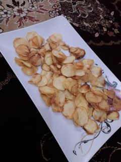 عکسی از دستور چیپس خانگی