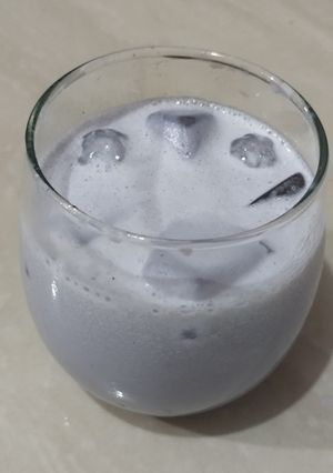 Foto resep Es Susu Blueberry