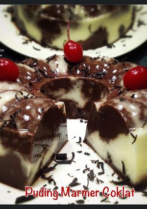 Foto resep Puding Marmer Coklat
