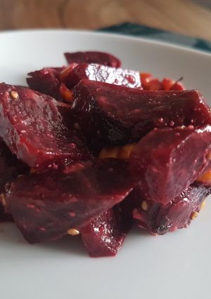 Une photo de Salade betterave au balsamique