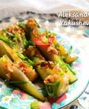 Spicy cucumber appetizer