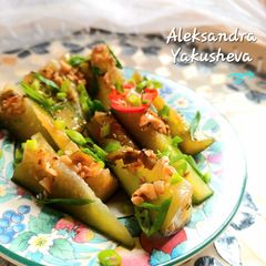 A picture of Spicy cucumber appetizer.