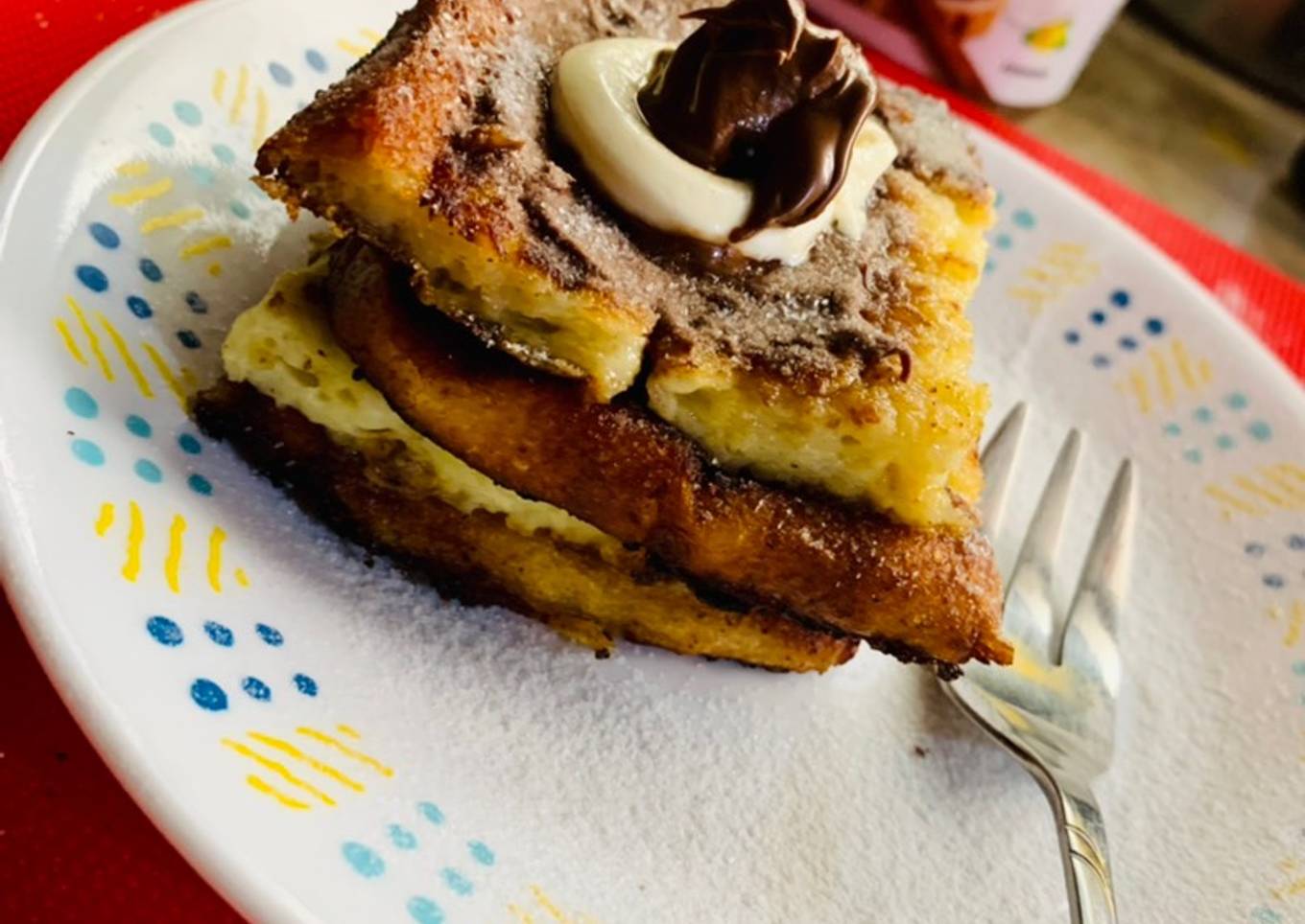 Banana Nutella french toast