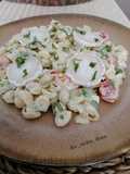 Ensalada de pasta y guisantes