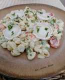 Ensalada de pasta y guisantes