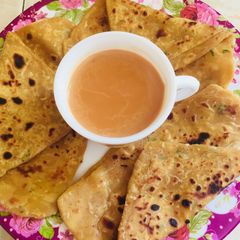 A picture of Muli paratha/radish paratha.