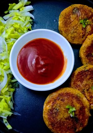 A picture of Cheesy Aloo Tikki.