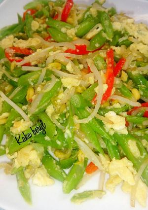 Foto resep Oseng buncis taoge pedas 😈😰