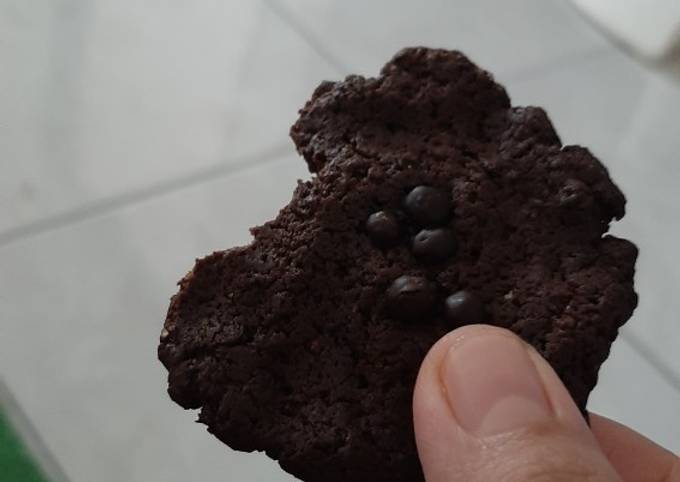 DS6. Cookies Cokelat simple Kriuk (no oven, no mixer)