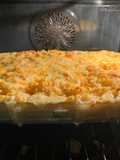 Creamy chicken Penne dengan brokoli, paprika dan tomat cherry