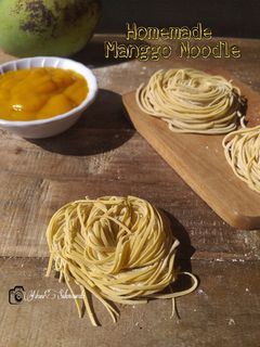 Foto resep Homemade Manggo Noodles (Eggless)