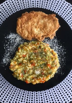 O poză a rețetei Pilaf cremos cu unt și parmezan :).