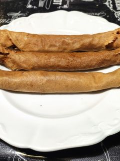 Teljes kiőrlésű palacsinta fehérjével recept fotója