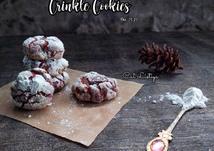 Red Velved Crinkle Cookies