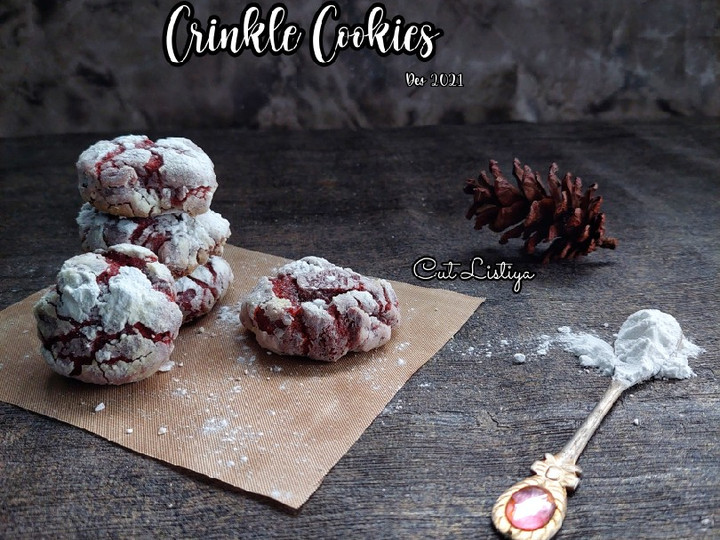 Resep Red Velved Crinkle Cookies, Bisa Manjain Lidah