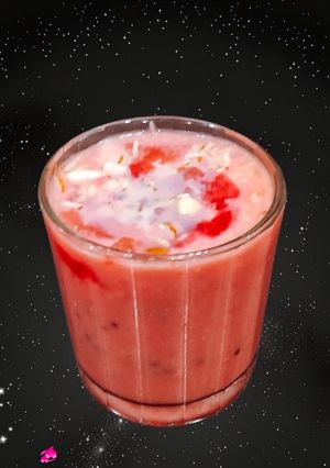 A picture of Watermelon Rose Milkshake.