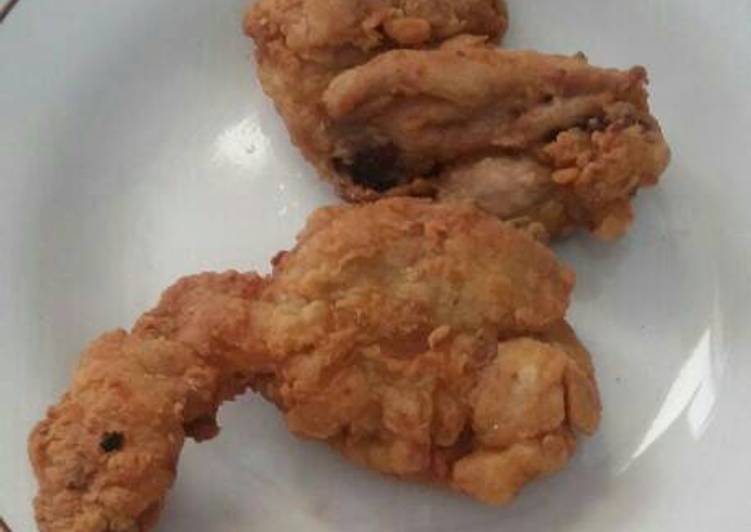 Bagaimana Menyiapkan Ayam Kriuk Pedas ala KFC simple, Enak Banget