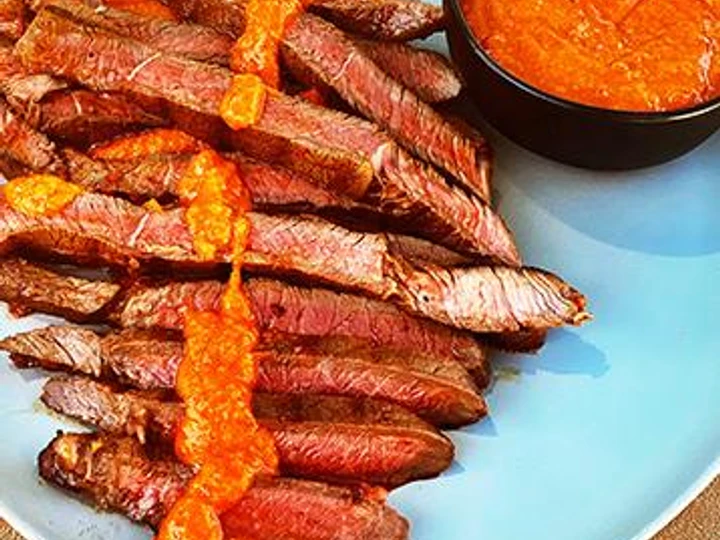 Easy Way Make Recipe Grilled Wagyu Sirloin Tip Steak with Peri Peri Sauce that is Really Delicious, Addictive}