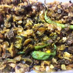Karele ki bhurji A picture of Karele ki bhurji.