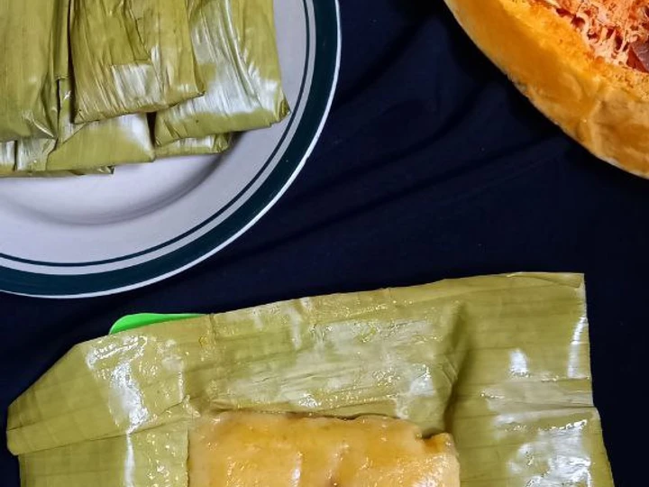 Langkah Gampang Membikin Resep GB. 12 Pais Waluh (Nagasari Labu Kuning) yang Sempurna Anti Ribet, Bikin Ngiler