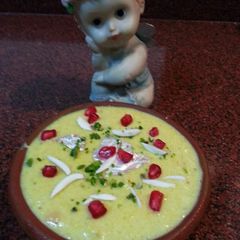 A picture of Mango samak firni.