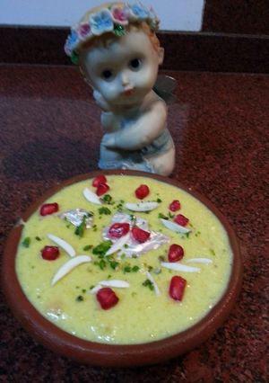 A picture of Mango samak firni.