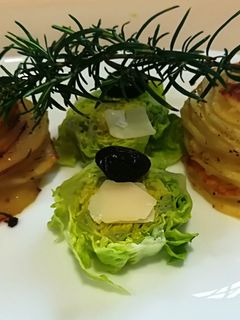 Una foto de Milhoja de patata