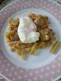 Cardo con huevo poché