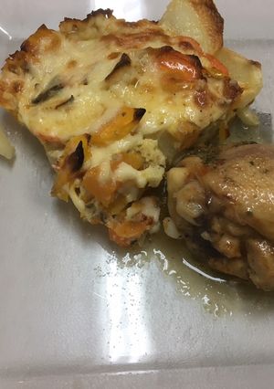 Una foto de Tortilla con pollo