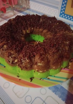 Foto resep Bolu pandan coklat