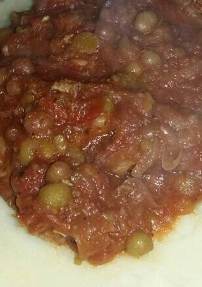 Una foto de Bifes a la portuguesa con puré