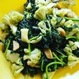 Tumis Broyam dan baso Simple, (Brokoli bayam)