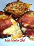 Medaglione di Melanzane Arrostite con Speck, Scamorza Affumicata