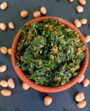Drumstick leaves peanut poriyal