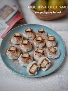 Foto resep Mochi Wafer Caramel (tanpa tepung ketan)