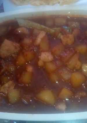 Foto resep (Mendadak) semur kentang ayam