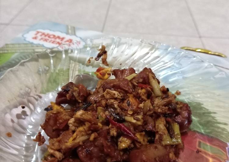 Sosis Telur pedas manis