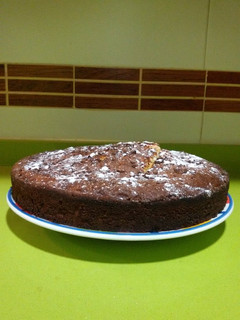 Una foto de Bizcocho de chocolate blanco