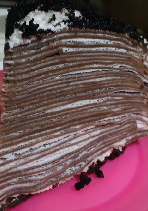 Foto resep Oreo crepe cake